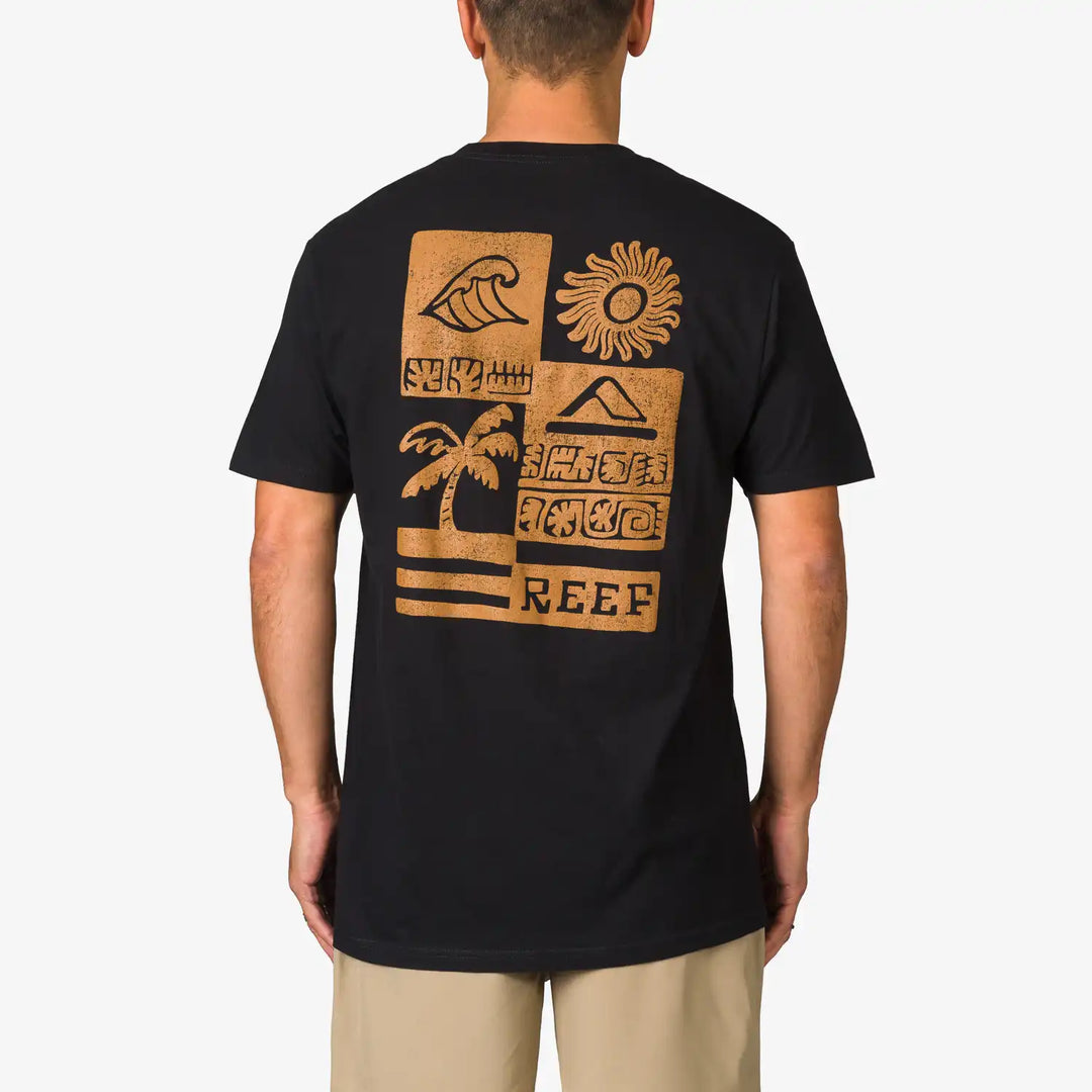 Reef Checker Tee Black 1