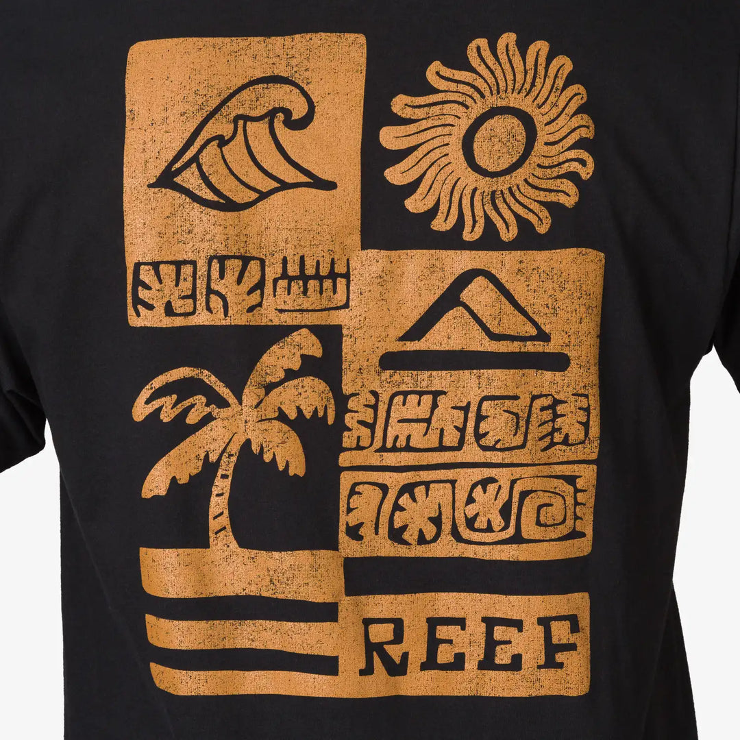 Reef Checker Tee Black 3