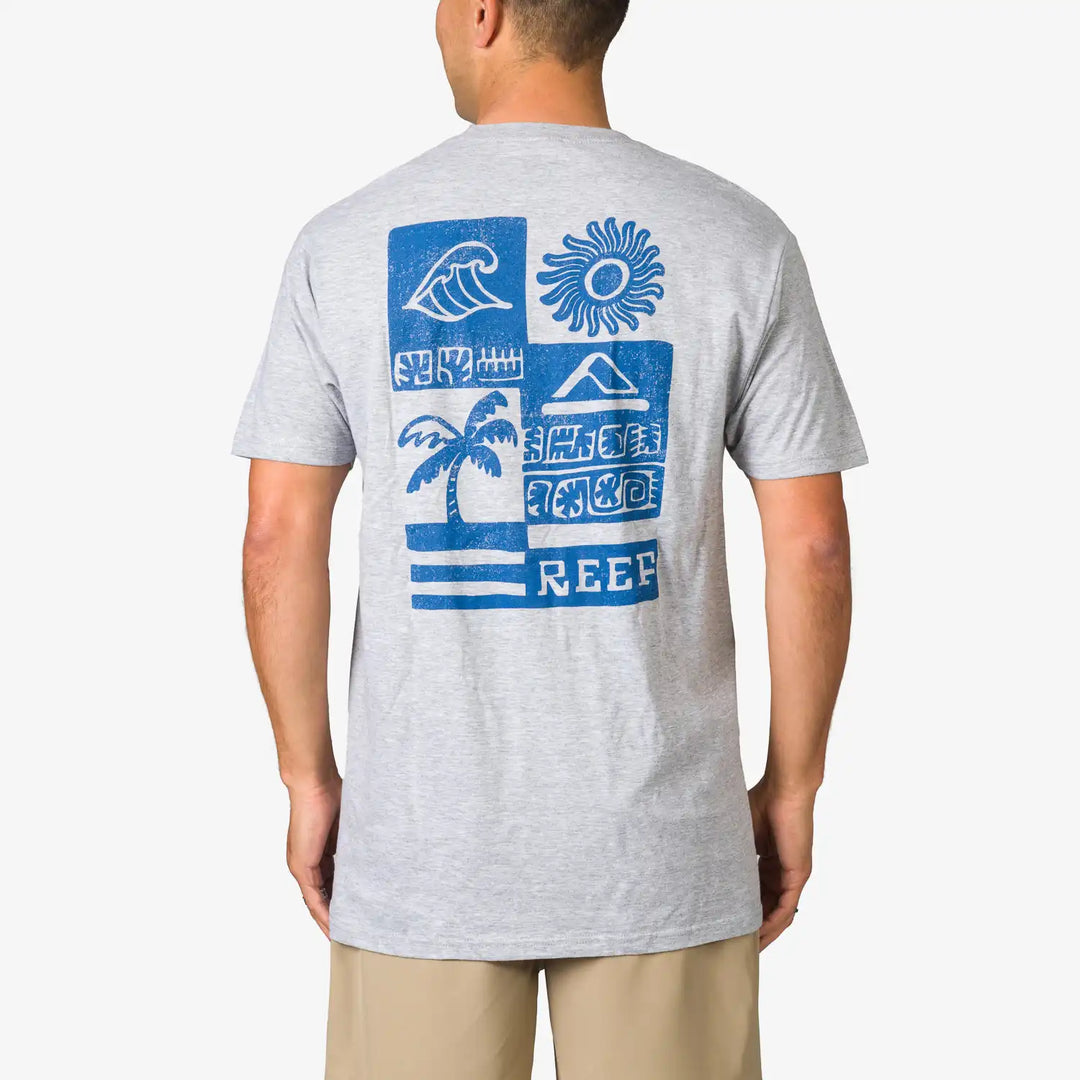 Reef Checker Tee Heather Grey 1