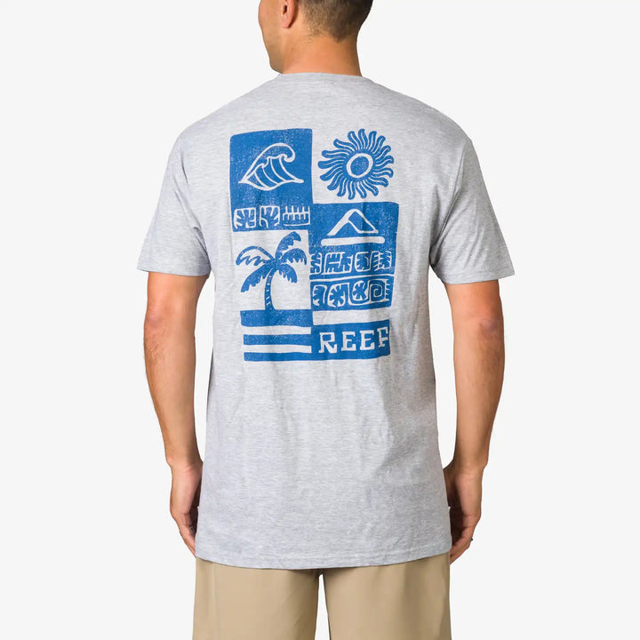 Reef Checker Tee Heather Grey thumbnail 1