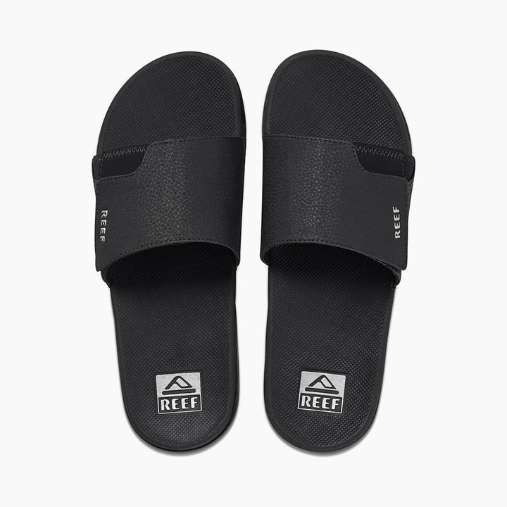 Reef Fanning Slide Black Silver thumbnail 3