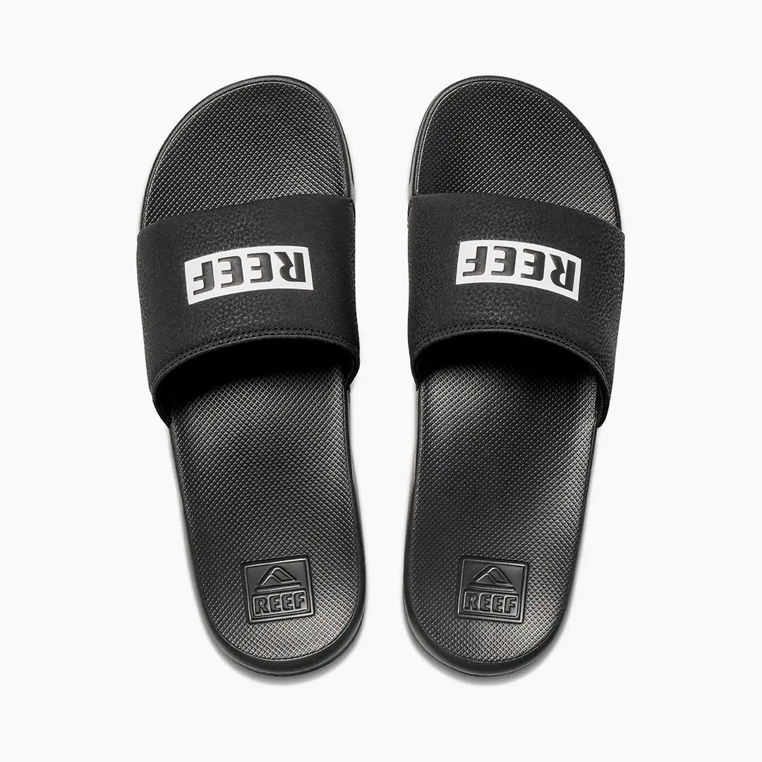 Reef One Slide Reef Black White 1
