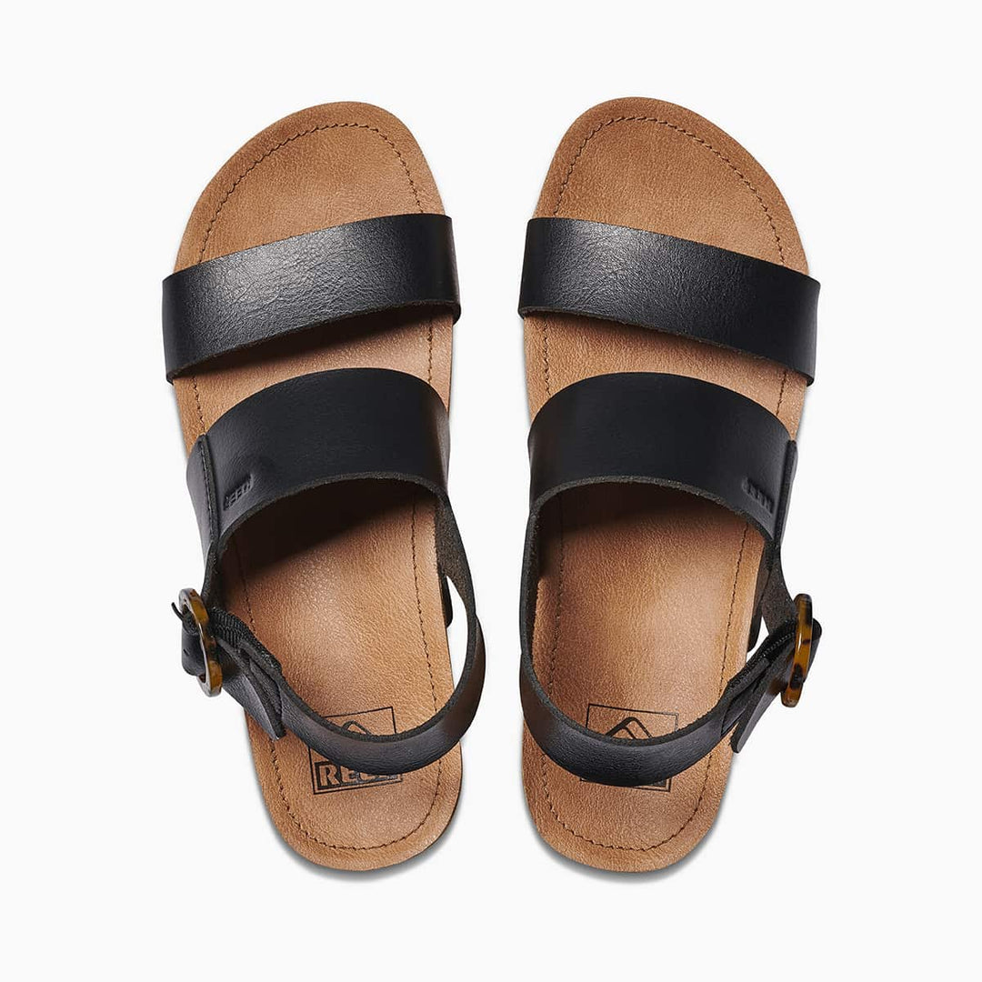 Reef Cushion Vista Hi Buckle Black Tan 1