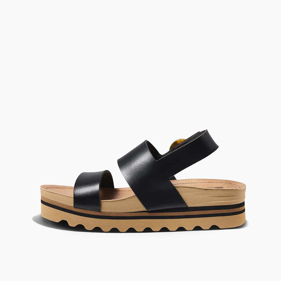 Reef Cushion Vista Hi Buckle Black Tan 3