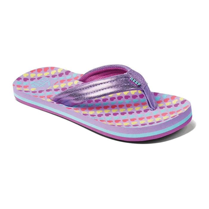 Reef Kids Ahi Lavender Hearts thumbnail 2