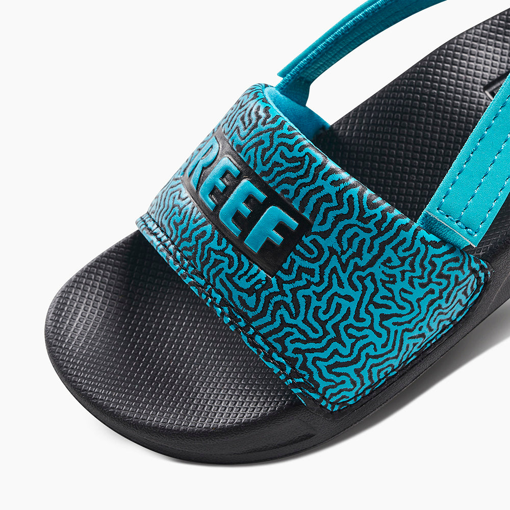 Reef Little One Slide Blue Coral 4