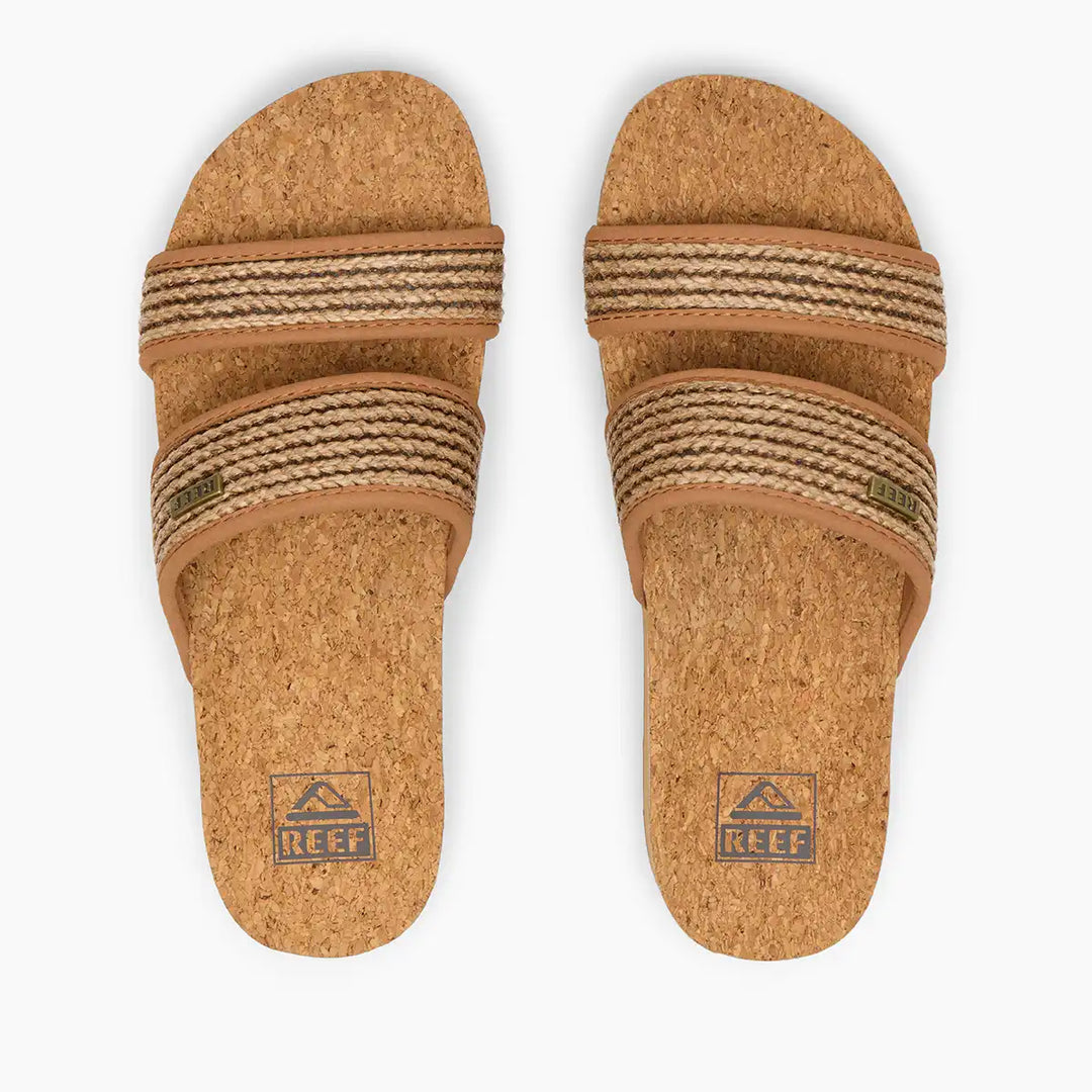 Reef Cushion Vista Hi Chocolate Raffia 1