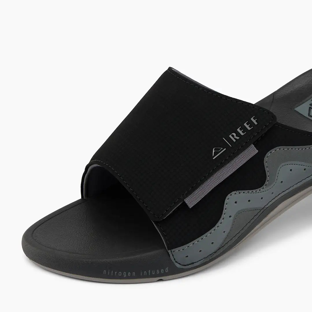 Reef Swell Cruiser Slide Black Grey 5