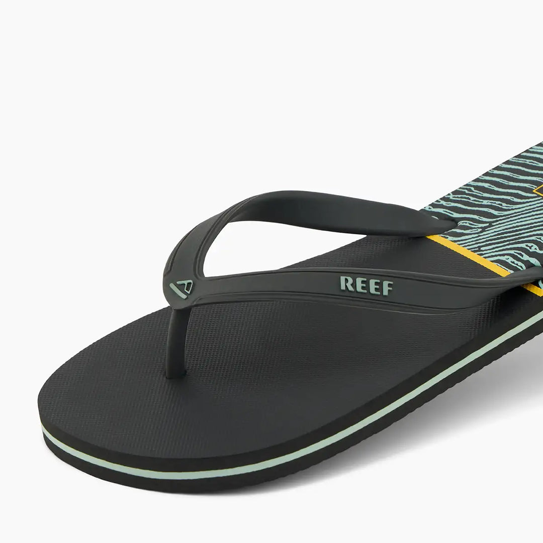 Reef Kids Switchfoot Print Black Yellow Swell 5