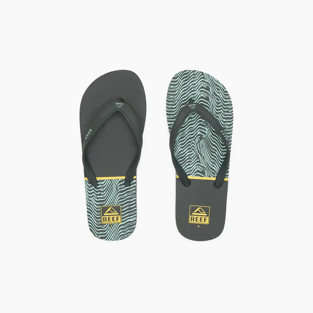 Reef Kids Switchfoot Print Black Yellow Swell - Main Image