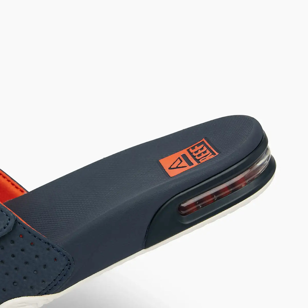 Reef Fanning Slide Navy Orange White 6