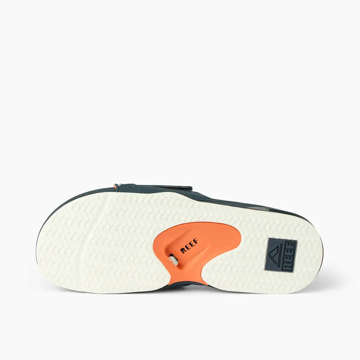 Reef Fanning Slide Navy Orange White thumbnail 4