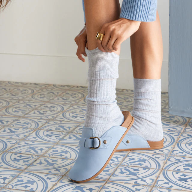 Reef Vista Serenity Dusty Blue Suede 1