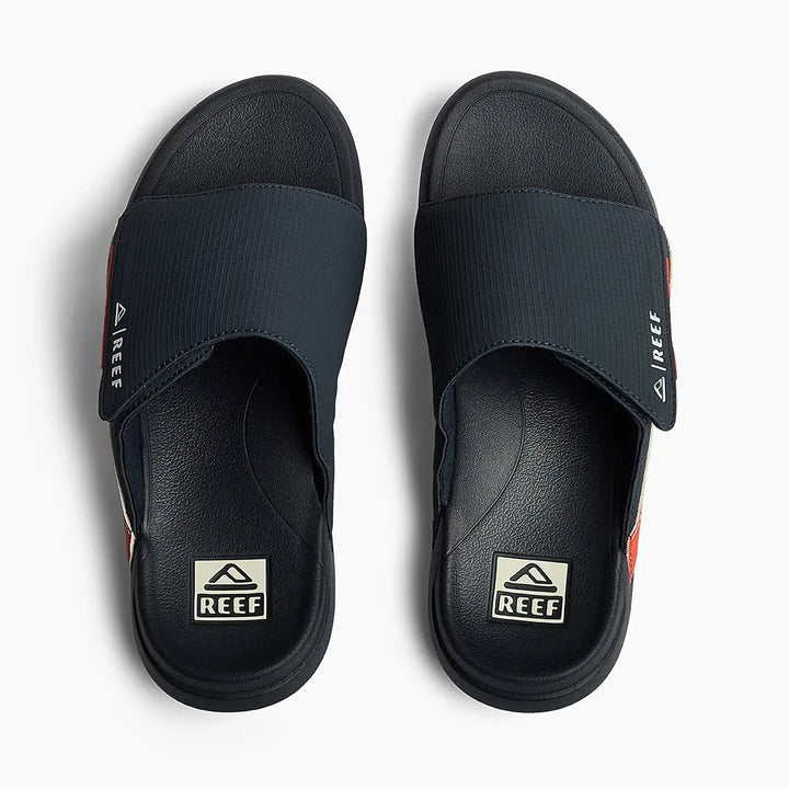Reef Swell Cruiser Slide Navy White Orange thumbnail 1