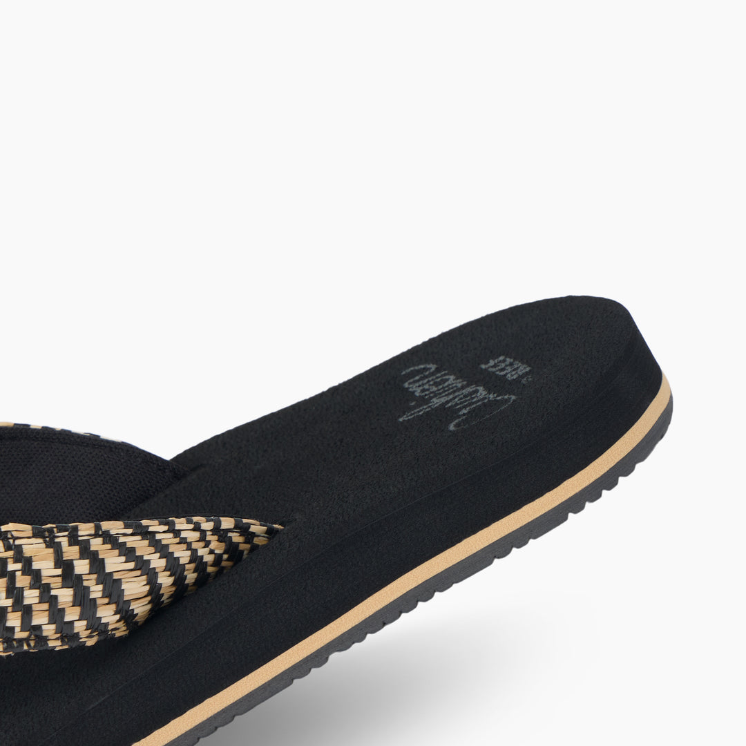 Reef Baja Ashley Black Textile 6