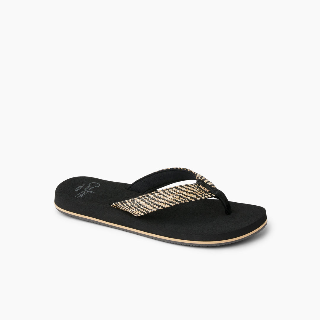 Reef Baja Ashley Black Textile 2