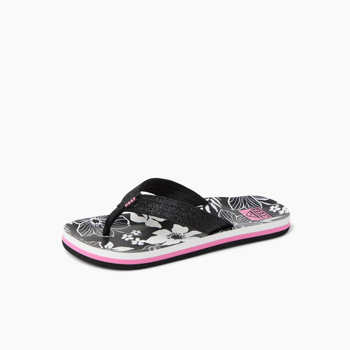 Reef Kids Ahi Pink Black Floral thumbnail 3