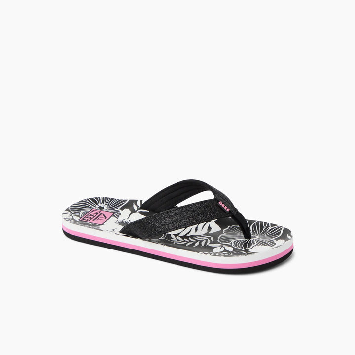 Reef Kids Ahi Pink Black Floral thumbnail 2