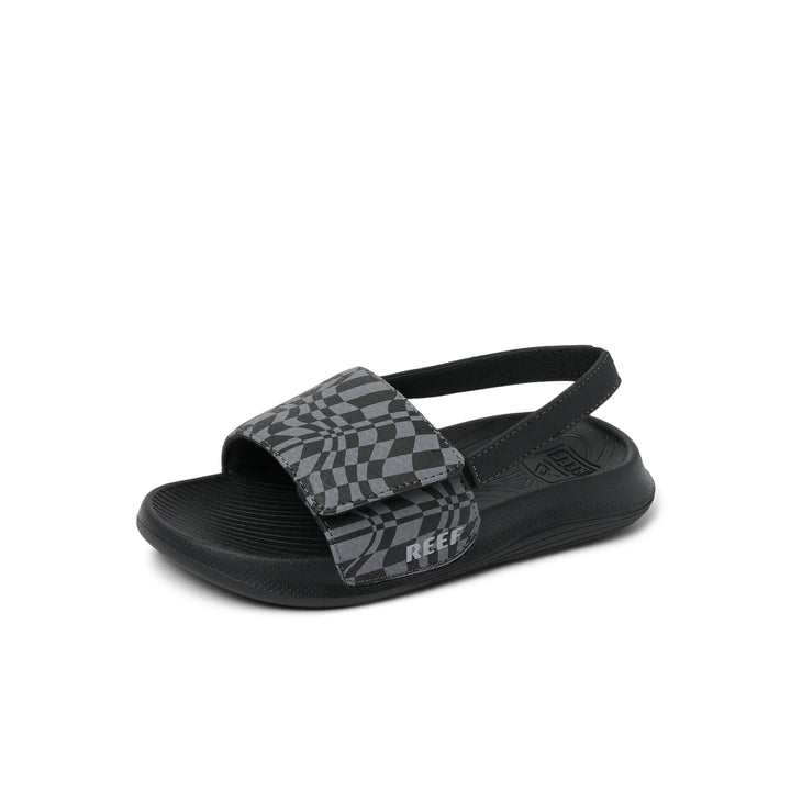 Reef Little Salty Slide Black Swell Checker thumbnail 3
