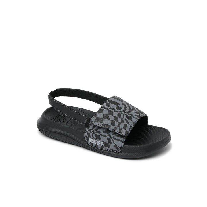 Reef Little Salty Slide Black Swell Checker thumbnail 2