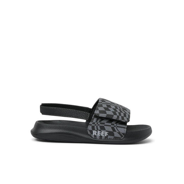 Reef Little Salty Slide Black Swell Checker thumbnail 1