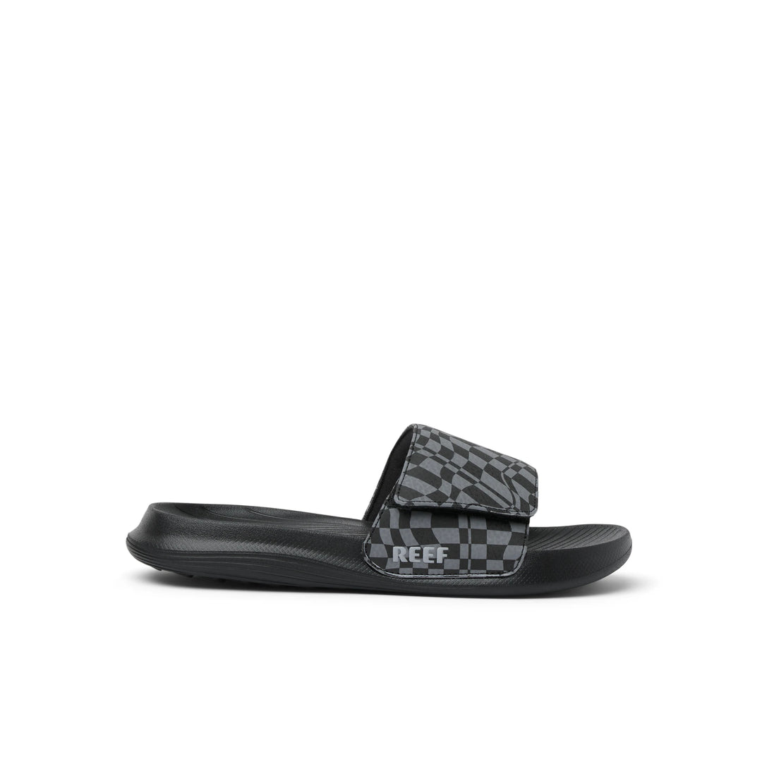 Reef Kids Salty Slide Black Swell Checker 1