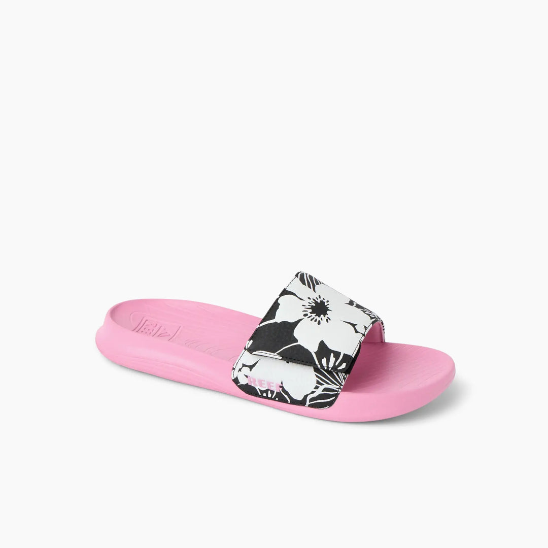Reef Kids Salty Slide Black Pink 2