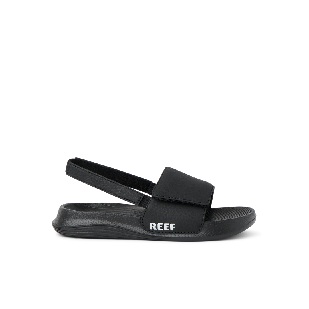 Reef Little Salty Slide Black White 1