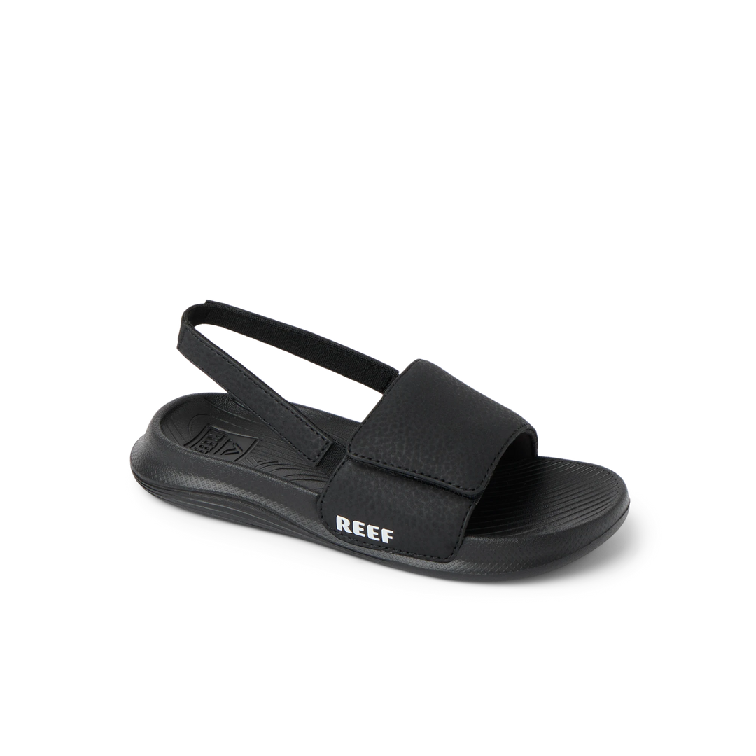 Reef Little Salty Slide Black White 2