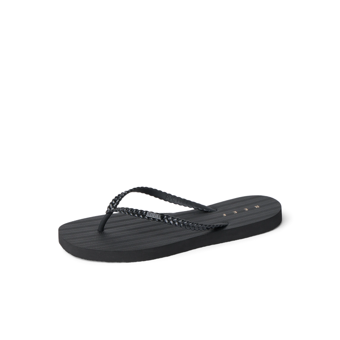Reef Seaside Twist Square Toe Black 3