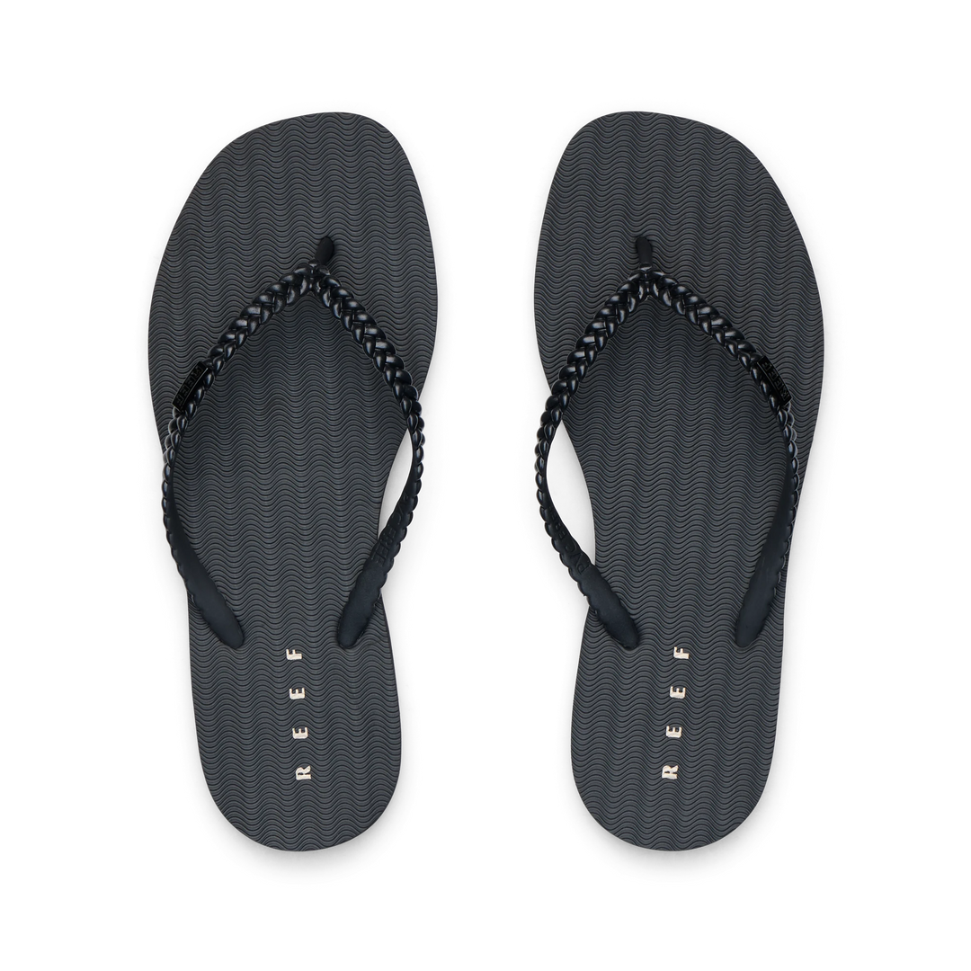 Reef Seaside Twist Square Toe Black 1