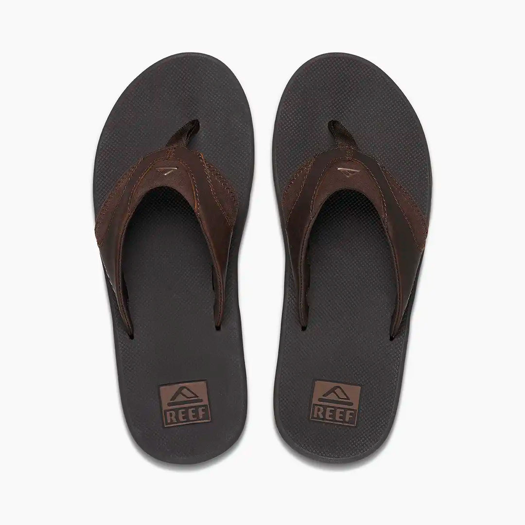 Reef Leather Fanning Dark Brown 1