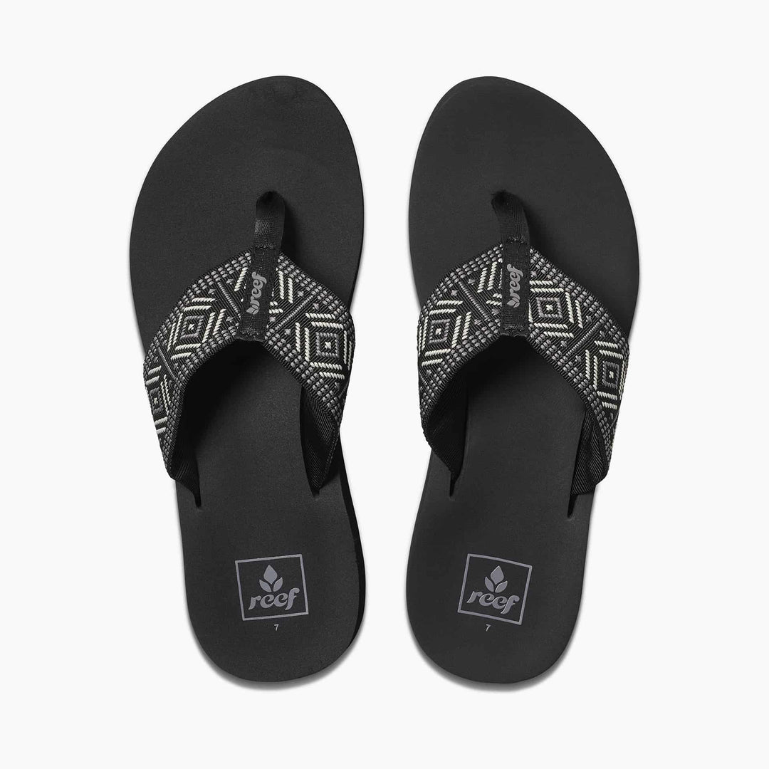 Reef Spring Woven Black White 2