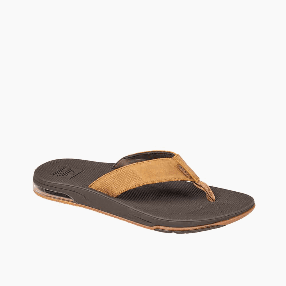 Reef Leather Fanning Low Brown